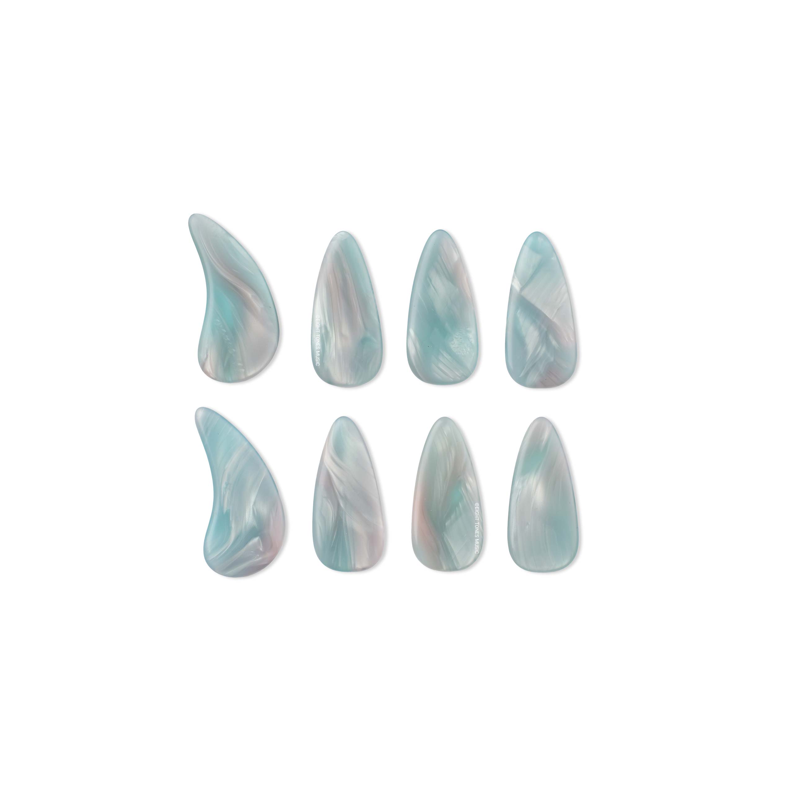 Premium Ocean Blue Design Guzheng Nails Eight Tones Store