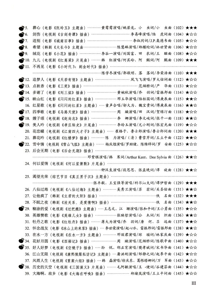 Chao Yi Shang Shou Xi Lie Liu Xing Erhu Qu Ji Book Page 3