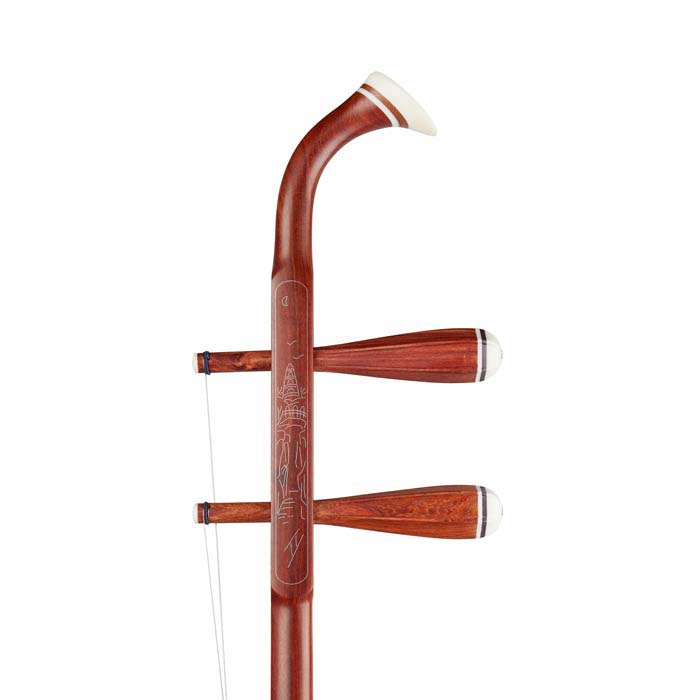 Hu Qiu Model 5118 A Red Sandalwood Erhu Headstock