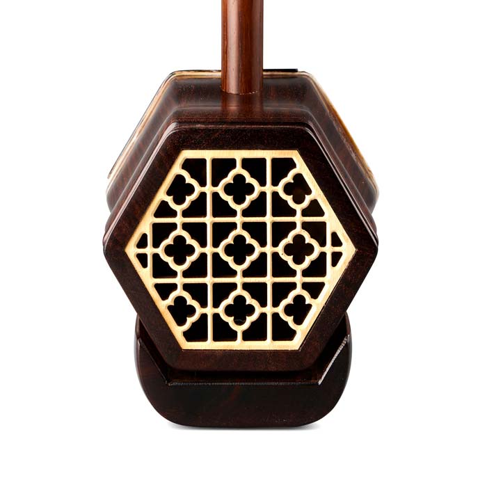 Zhang Lian Jun 1st Grade Aged Rosewood Yunnan Skin Scroll Head Collector Erhu Window