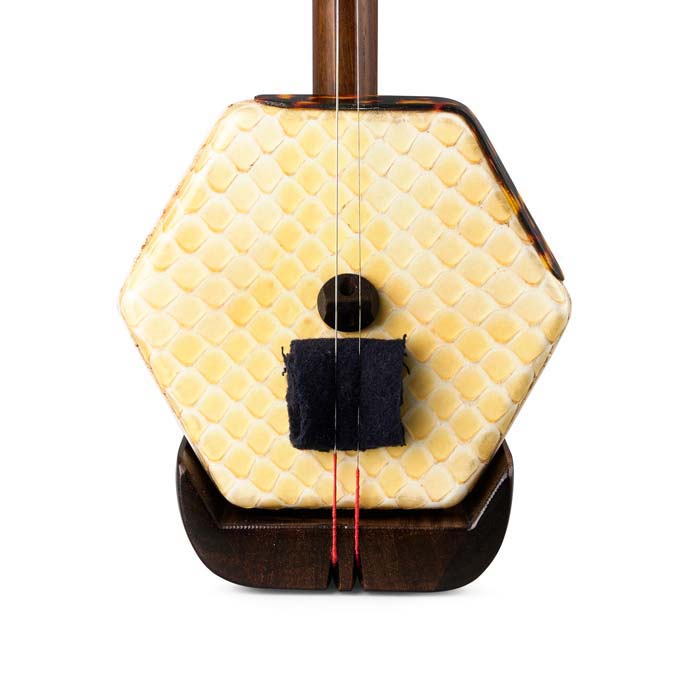 Zhang Lian Jun 1st Grade Aged Rosewood Exotic Albino Skin with Mountain Head Design Collector Erhu Snake Skin