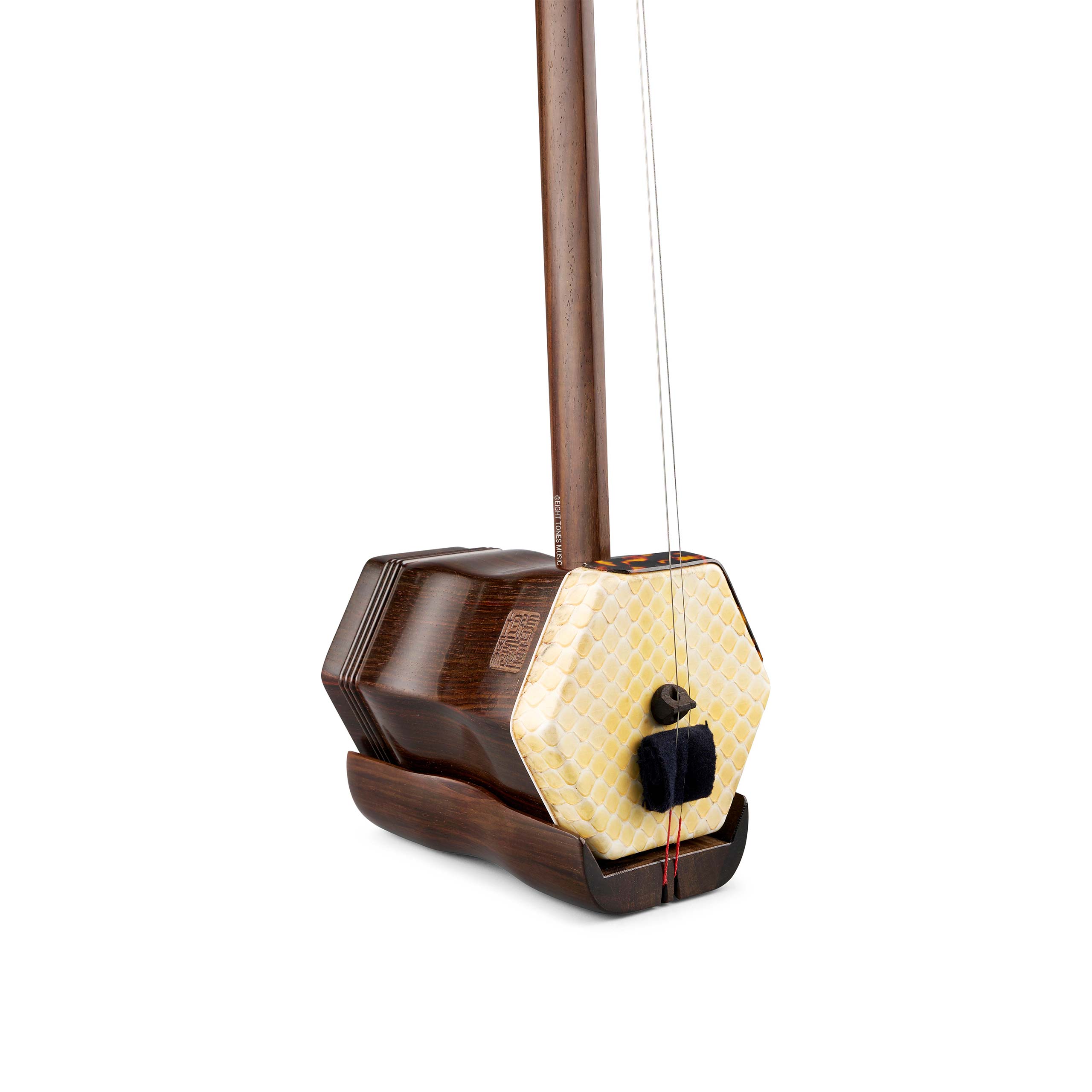 Zhang Lian Jun 1st Grade Aged Rosewood Exotic Albino Skin with Mountain Head Design Collector Erhu featured photo