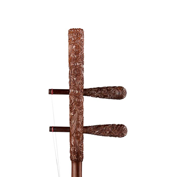 Zhang Liang Jun 1st Grade Aged Rosewood Straight Head Collector Erhu Headstock