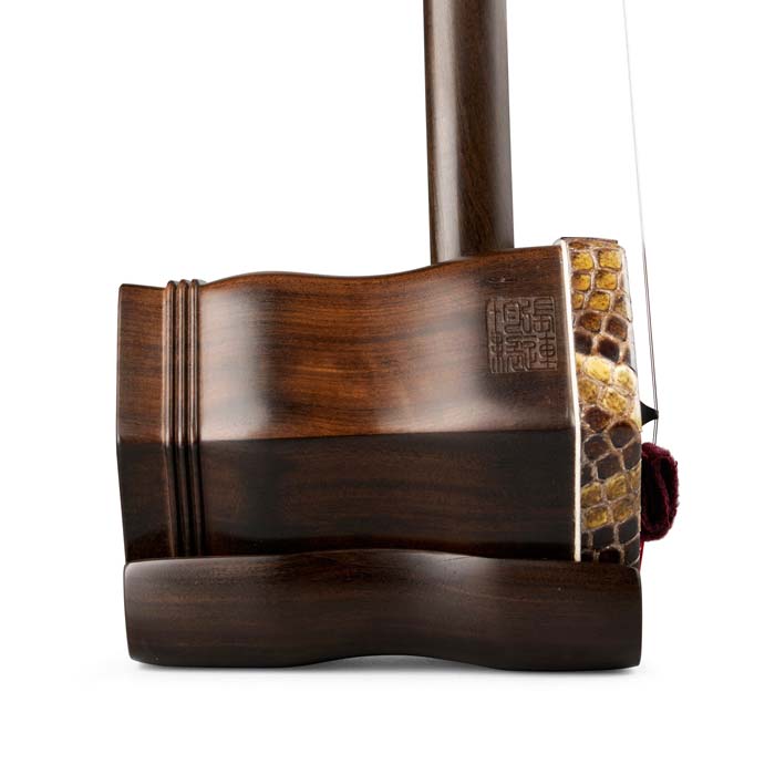 Zhang Lian Jun African Aged Rosewood with Single Wood Tone Head Erhu Wood