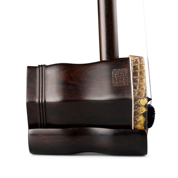 Zhang Lian Jun Black Sandalwood with Single Wood Tone Head Erhu Wood
